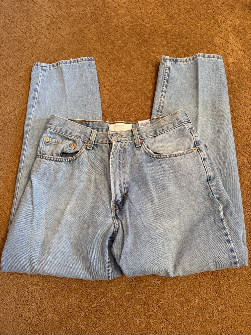 Levi's 550 Men's Relaxed Fit Jeans Blue Medium Wash Jeans Size 33x32